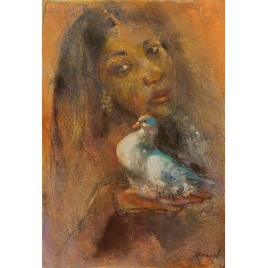 Jamal, 12 X 18, Oil on Canvas, Figurative Painting, AC-JML-006